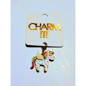 NWT Charm It! Unicorn Charm Gold Glitter Wings Retired Vintage High IntenCity